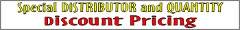 Discount pricing of these items for  Distributors, Body Shops or Quantity purchases.