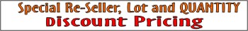Coming Soon! Some over-stock, obsolete or just some deals on quantities or "lots" of decals and items. Check back  soon!